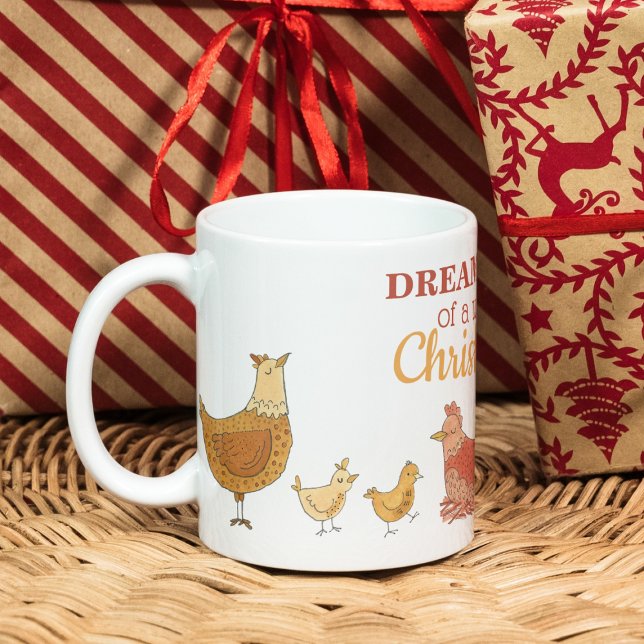 Funny Chicken Christmas Kaffeetasse (Von Creator hochgeladen)