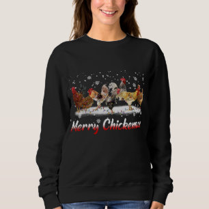 Funny Chicken Christmas Lights - Frohe Weihnachten Sweatshirt