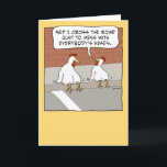 Funny Chicken Crossing the Road Happy Birthday Karte<br><div class="desc">Diese lustige Geburtstagskarte zeigt ein Huhn, das erklärt, warum es die Straße überquert. Es ist natürlich, mit allen Köpfen zu durcheinander zu kommen! Danke für die Auswahl dieses originalen Designs von © Chuck Ingwersen und die Unterstützung für mich - ein unabhängiger Künstler! Ich poste jeden Tag Cartoon auf Instagram: https://www.instagram.com/captainscratchy...</div>