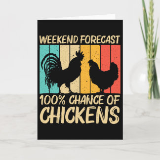 Funny Chicken Design For Men Women Farm Farmer Chi Karte