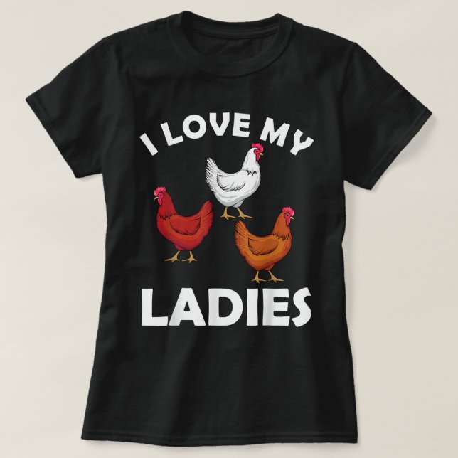 Funny Chicken für Männer Frauen Hühnerflüster Chic T-Shirt (Design vorne)