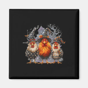 Funny Chicken Halloween Kostüm Spooky Season Chic Magnet