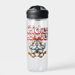 Funny Chicken Hoarder Personalisiert Trinkflasche