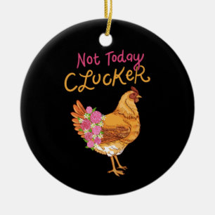 Funny Chicken Keramik Ornament