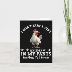 Funny Chicken Lover I keine Furz, ich flüstere ein Karte