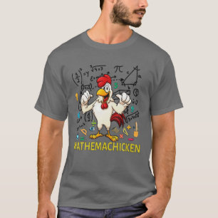 Funny Chicken Mathemachicken für Mathe Liebhaber T-Shirt