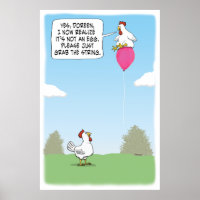 Funny Chicken Mistakes Ballon für Ei