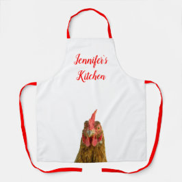 Funny Chicken Name All-Over Print Schürze