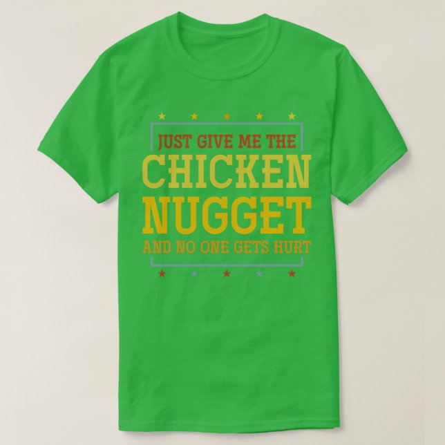 Funny Chicken Nugget Spaß Erntedank Day T-Shirt (Design vorne)