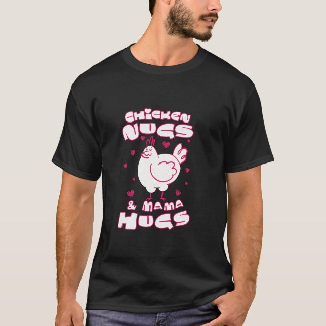 Funny Chicken Nuggets Grafik T-Shirt (Vorderseite)