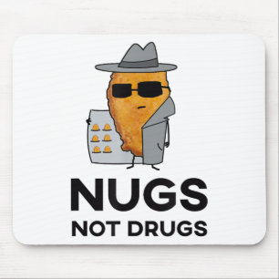 Funny Chicken Nuggets - Nugs keine Drogen Mousepad