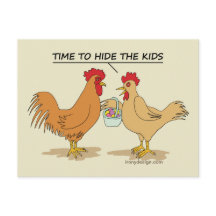 Funny Chicken Ostereier Cartoon