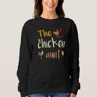 Funny Chicken Outfit Women Tante Rooster Hühnchen Sweatshirt