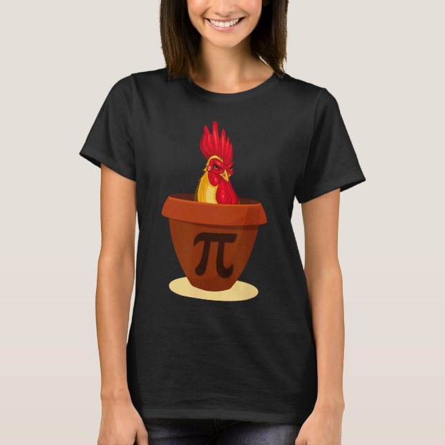 Funny Chicken Pot Pie - Chicken Pi Day 2019 Shirt (Vorderseite)