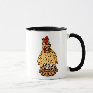 Funny Chicken Pun   Hühnerzitat-Spaß Tasse