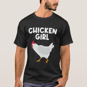 Funny Chicken Rooster Chicken Chick Lover Girls T-Shirt
