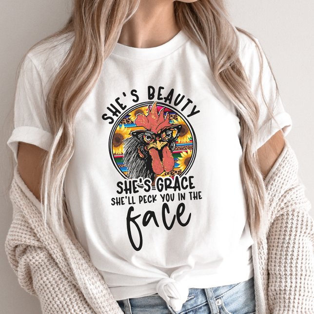 Funny Chicken Shirt, Crazy Chicken T - Shirt (Von Creator hochgeladen)