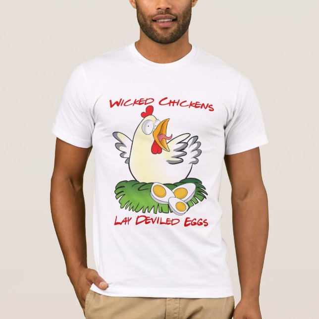 Funny Chicken Shirt Wicked Chickens (Vorderseite)