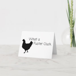 Funny Chicken Spaß: Was für ein Fuster Cluck? LEER Karte