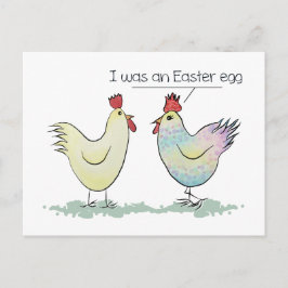Funny Chicken war ein Ostereier Feiertagspostkarte