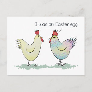 Funny Chicken war ein Ostereier Feiertagspostkarte