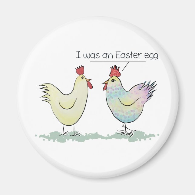 Funny Chicken war ein Ostereier Magnet (Vorne)