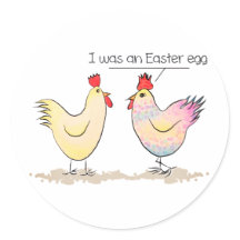 Funny Chicken war ein Ostereier-Rundsticker