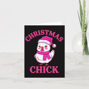 Funny Chicken Weihnachtsbeleuchtung Farm Tier Nied Karte