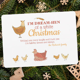 Funny Chicken Weihnachtskarte Feiertagskarte