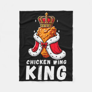 Funny Chicken Wing King Grillen Chicken Wing Graph Fleecedecke