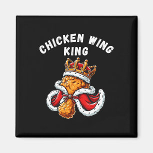 Funny Chicken Wing King Grillen Chicken Wing Graph Magnet