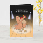 Funny Chickens Ballroom Dancing Cartoon für Tänzer Karte<br><div class="desc">Diese humorvolle Grußkarte ist perfekt für Hühnerfreunde oder Tänzer. Zwei Cartoon-Hühner tanzen in einem Ballsaal mit Scheinwerfern. Es sagt: "Was für ein Tanz werden Hühner NICHT tun?" —Inside ist die lustige Wortantwort. —Sie können den Text ändern, wenn Sie gewollt haben. In der Nachricht heißt es: "Haben Sie einen EGG-Zellenten Geburtstag."...</div>