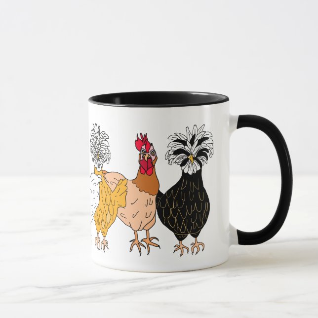 Funny Chickens Coffee Tasse (Rechts)
