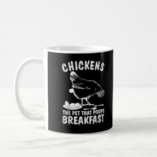 Funny Chickens Pet Gekackt Frühstück Bauer Kaffeetasse