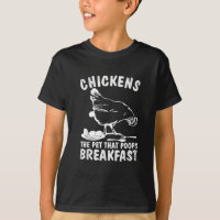 Funny Chickens Pet Gekackt Frühstück Bauer