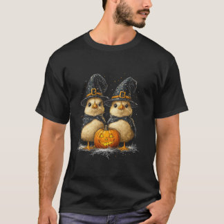 Funny Chickens Roosters Hexen Halloween-Kostüm T-Shirt
