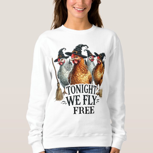 Funny Chicks Halloween Sweatshirt (Vorderseite)