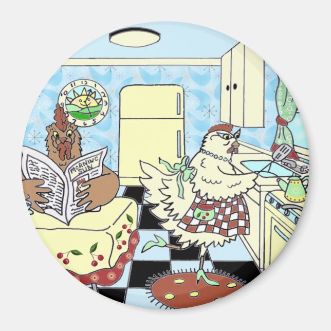 Funny chiens Magnet (Vorne)