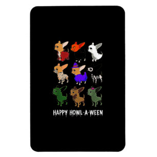Funny Chihuahua Dog Halloween Happy Halloween Magnet