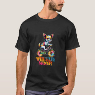Funny Chihuahua Dog Riding Bicycle Welpe Lover Bik T-Shirt