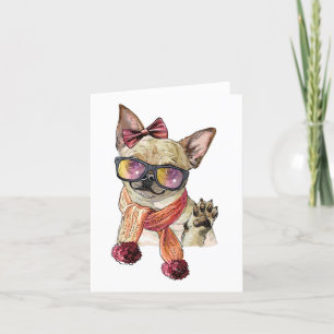 Funny Chihuahua Dog Save the Date Ankündigung