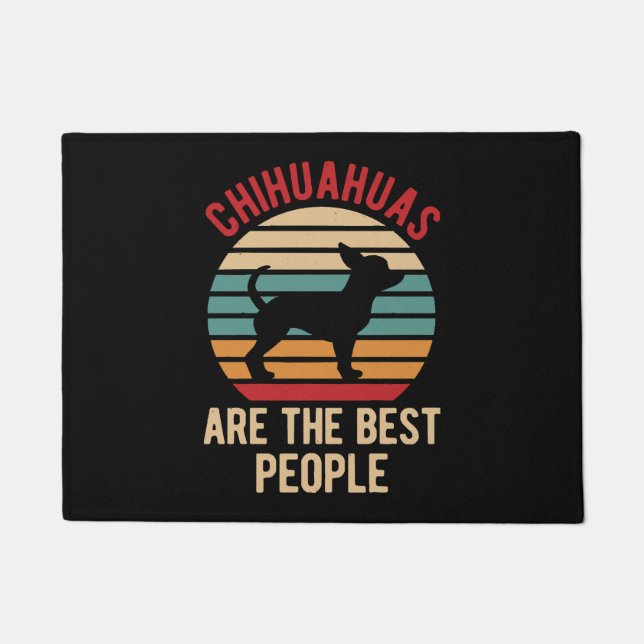 Funny Chihuahua Dogs Gift Fußmatte (Vorderseite)