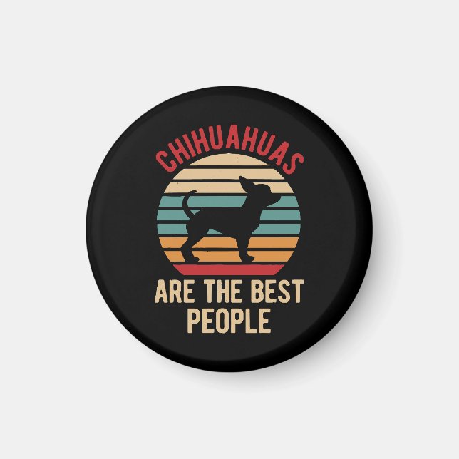 Funny Chihuahua Dogs Gift Magnet (Vorne)