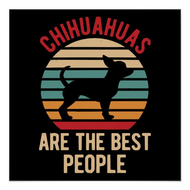 Funny Chihuahua Dogs Gift Poster (Vorderseite)