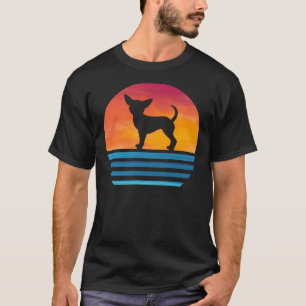 Funny Chihuahua Mama Hund Vintage Silhouette Chiwa T-Shirt