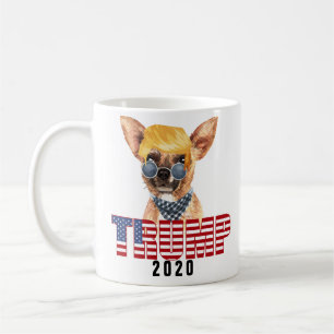 Funny Chihuahua mit Trump-Haar Kaffeetasse