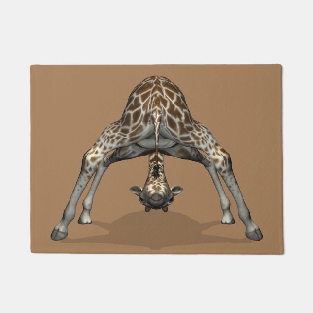 Funny Childish Giraffe Fußmatte (Vorderseite)