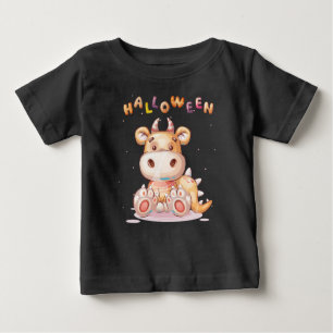 Funny Childish Halloween Dino Kleinkind Baby T-shirt