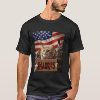 Funny Childless Cat Ladys For Harris 2024 T Shirt