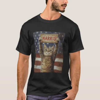Funny Childless Cat Ladys For Harris 2024 T Shirt